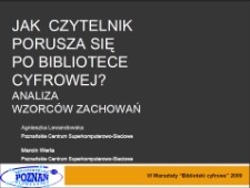 Jak czytelnik porusza się po bibliotece cyfrowej? Analiza wzorców zachowań