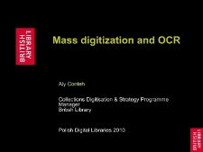 Mass Digitisation and OCR