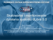 Skalowanie i monitorowanie działania systemu dLibra 5.0