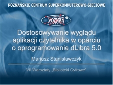 Dostosowywanie wyglądu aplikacji czytelnika w oparciu o oprogramowanie dLibra 5.0