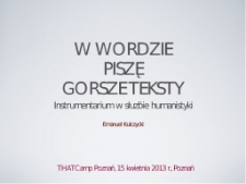 W Wordzie piszę gorsze teksty
